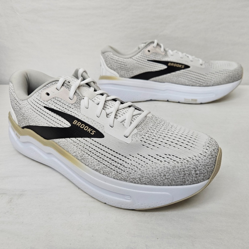 Brooks Ghost Max 2 Running Shoes 1104311D125 White Pelican Oyster Men's Size 13